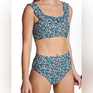 Raisins Two Piece Bikini Set Margarita Top Lowrider Tie Dye Bottom New Large